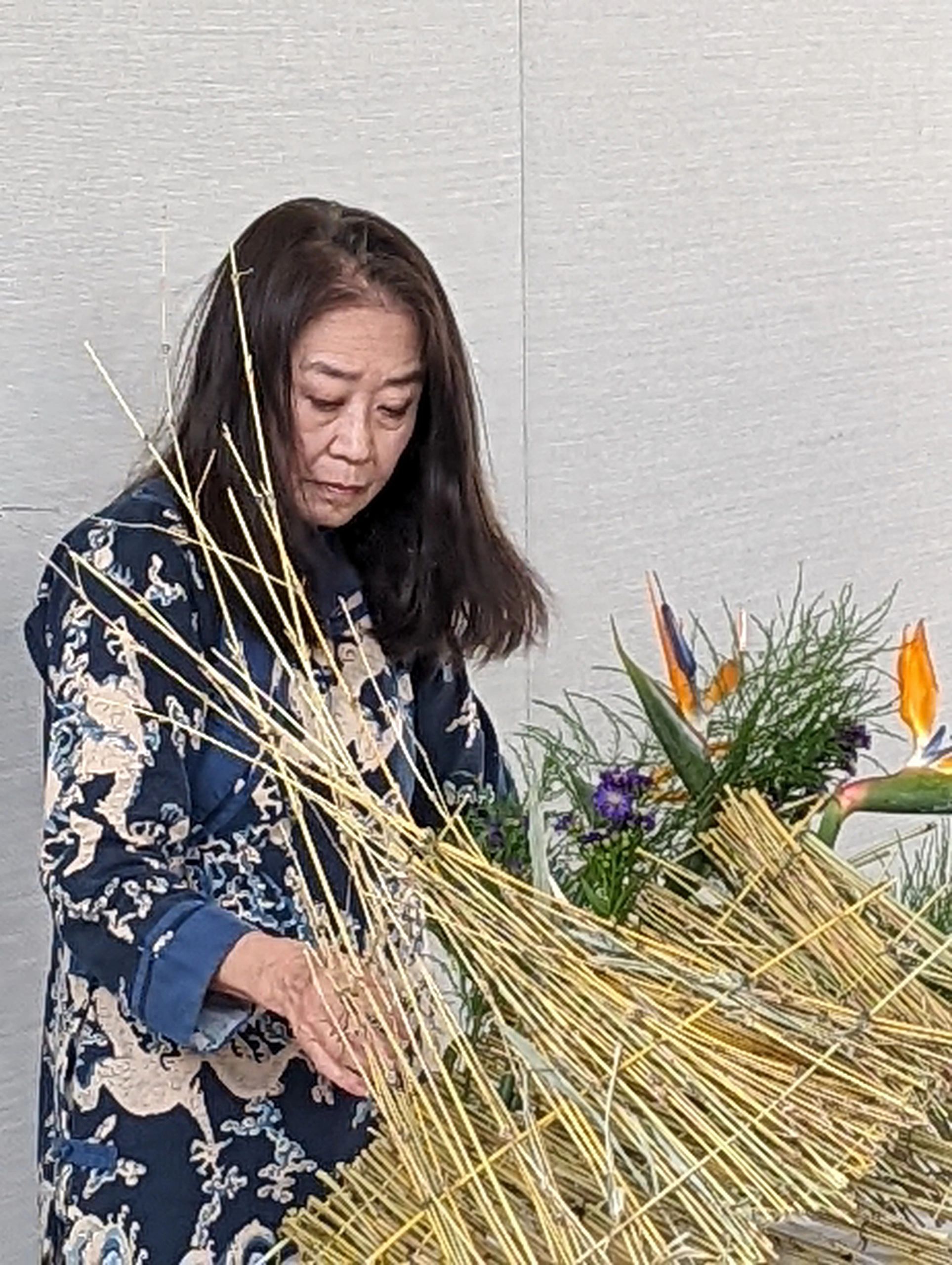 Japanese Flower Arranging Teacher Ikebana Houston Chapter 12